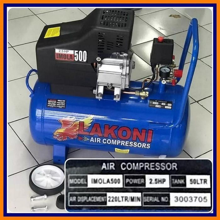 Kompresor Angin 2,5HP Lakoni Imola 500 Kompresor Listrik 50 LITER