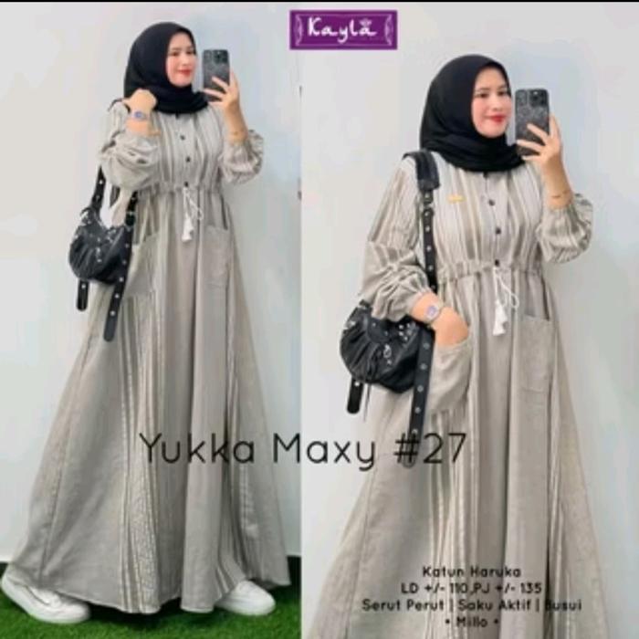 zeni Gamis Yuka Maxy #27 Katun Haruka gamis Muslim