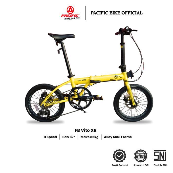 Pacific Sepeda Lipat Vito Xr Edisi Baru Ukuran Ban 16