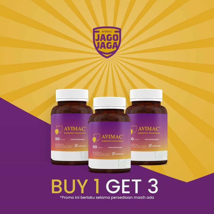 AVIMAC Supplemen daya tahan tubuh Beli 1 Dapat 3 Botol