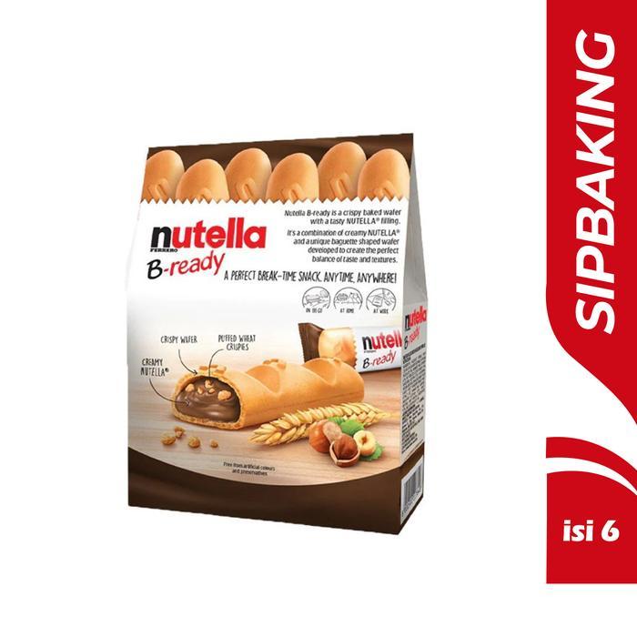 "New" Nutella B Ready Ferrero Wafer Coklat Kacang Hazelnut HALAL