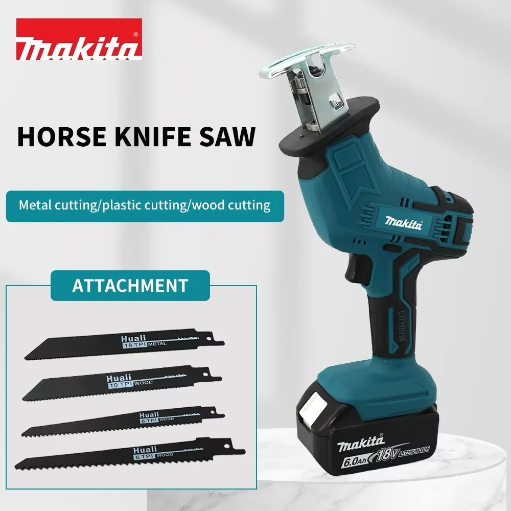 Makita 18V ML-505 Cordless Reciprocating Saw Electric Chain Saw Portable Power Tool for Wood Metal
