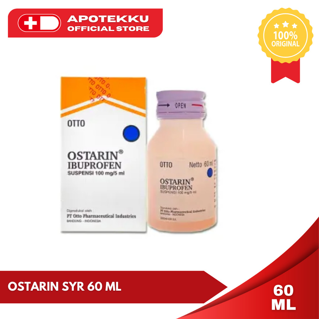 Ostarin Sirup 60ml - Obat Flu Batuk Anak (Ibuprofen)