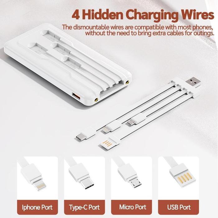Acmic Techlife - Power Bank 30000Mah 4In1 Fastcharging Genuine Backup Battery Spare Batterygood