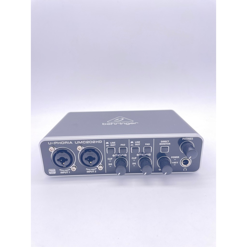 Audio Interface Microphone Headphone Amplifier Recording Sound Card BEHRINGER/behringer UMC202HD