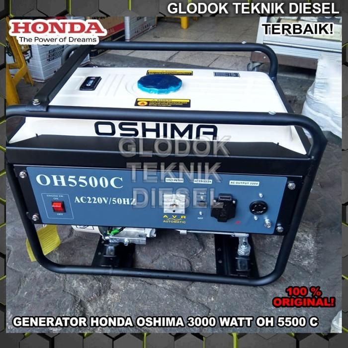 Genset Honda Oshima OH 5500 C Generator 3000 Watt OH5500C ORIGINAL - OH 5500 C FREE ONGKIR - OH 5500