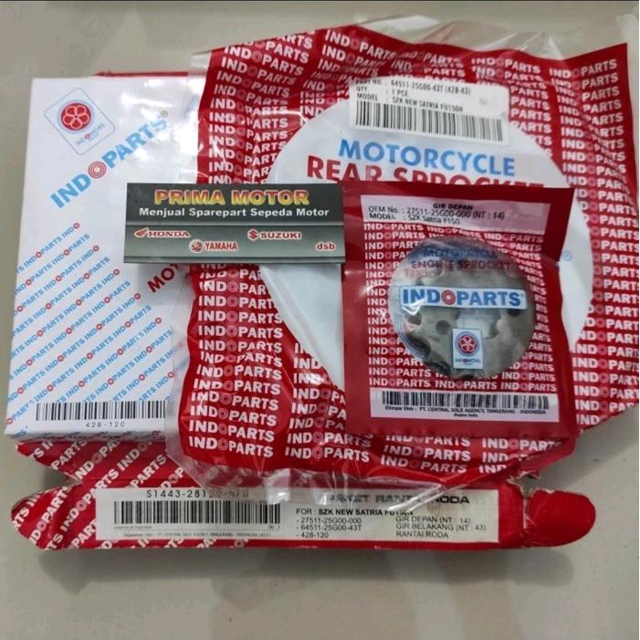 Gear Set Satria Fu New Face Indopart Gir Set Satria Fu Indoparts