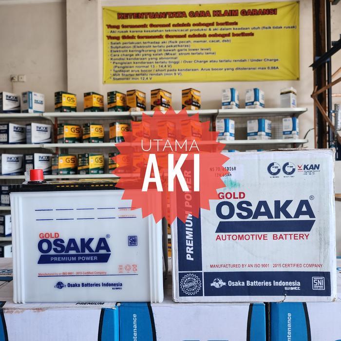 Aki Mobil Osaka Ns70 / Ns 70 Kijang Lgx Colt Diesel Truck Fuso Panther