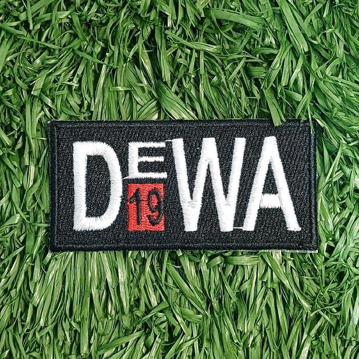Dewa 19 Patch Bordir Logo Dewa 19 dan Bendera Dewa 19 untuk Pakaian dan Tas