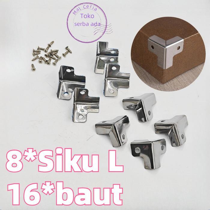8PCS Box Siku L Hardcase/Siku L/Siku Corner Hardcase L/Siku Box Pojok/Lubang Hardcase /Siku Pojok