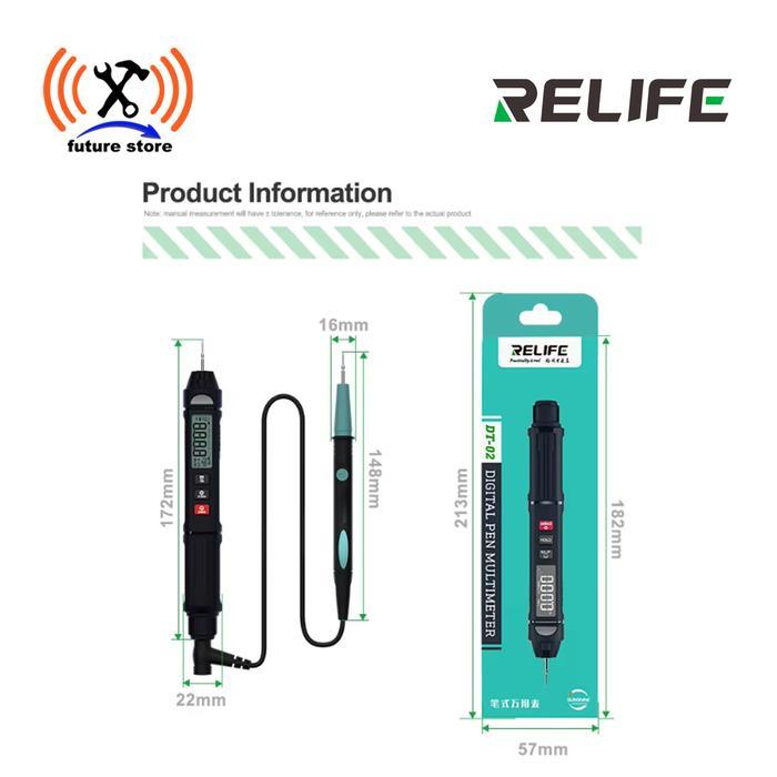 RELIFE DT-02 MULTIMETER SMART PEN - MULTIMETER DIGITAL BENTUK PENA CERDAS DAN SERBAGUNA MENGUKUR
