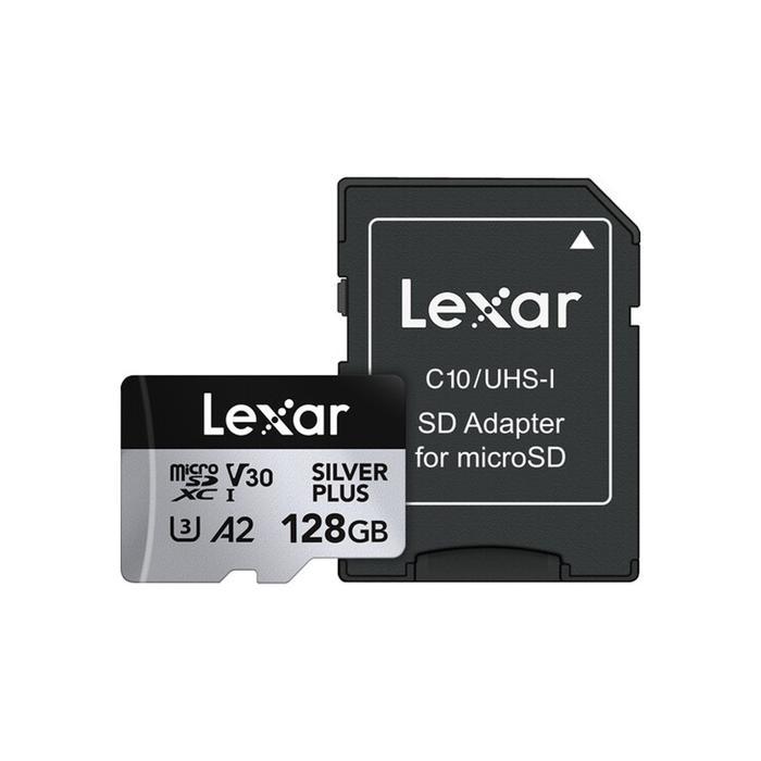 Lexar 128GB Silver Plus microSDXC UHS-I 205MB/s Lexar 128 GB Micro SD
