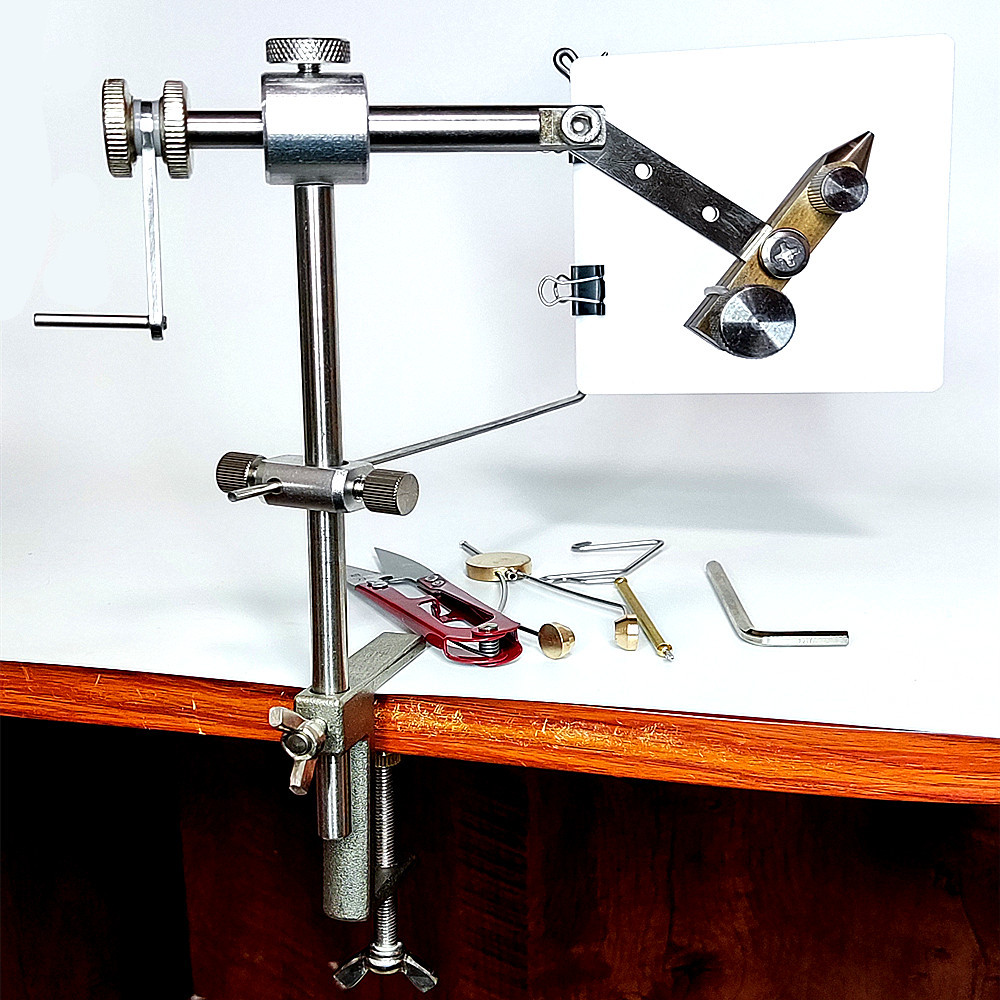 1pc 360 Degree Rotatable Fly Tying Tool, Fly Bait Making Tool, Fly Tying Vise For Making Trout