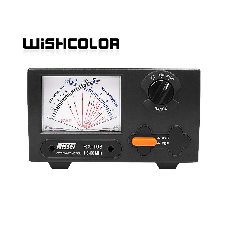 Wishcolor Nissei Mini Rx-103 Swr/Watt Meter 1.6-60Mhz Hf/V/U Band 2Kw High Quality Power Meter For