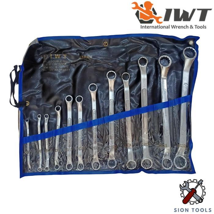 IWT KUNCI RING SET 12 PCS 6-32 / DOUBLE RING WRENCH SET IWT