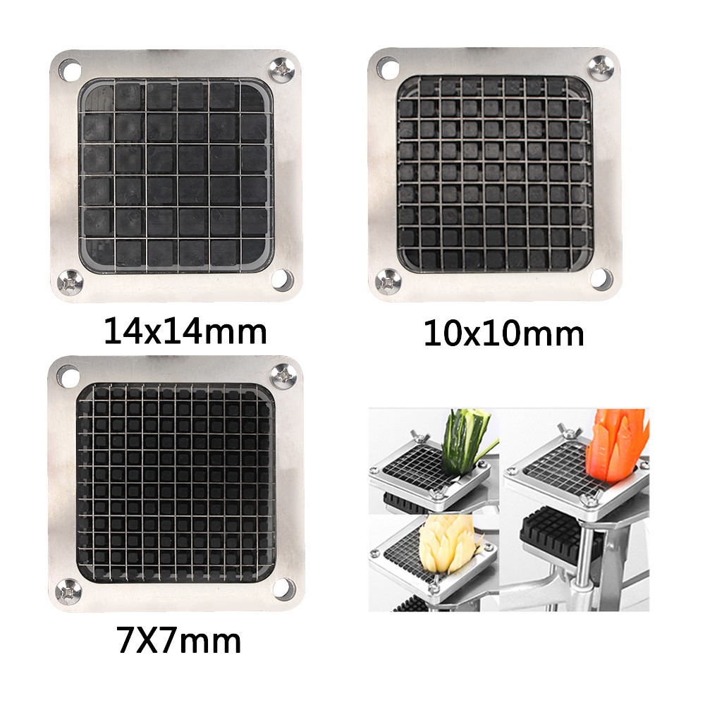 Stainless Steel Potato Chips Cutter Machine 3 Blades Potato Chips Meat Chopper French Fry Slicer