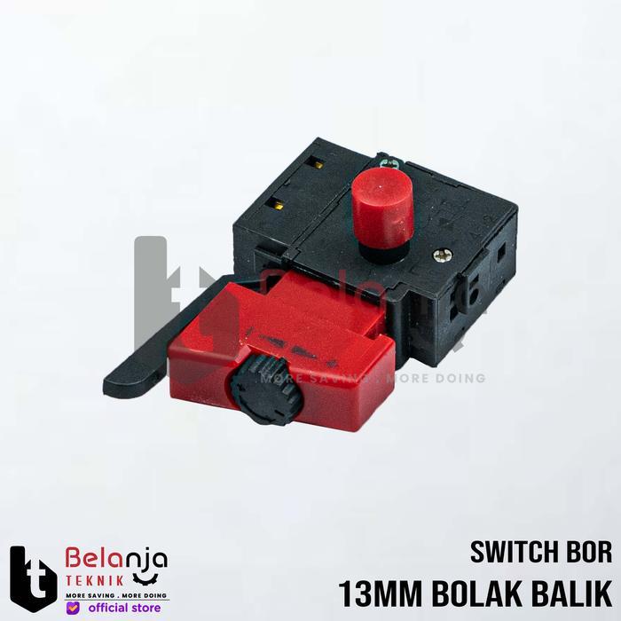 Bull Switch Bor 13MM Bolak Balik Tanpa Sayap Saklar Bor 13 MM Sakelar