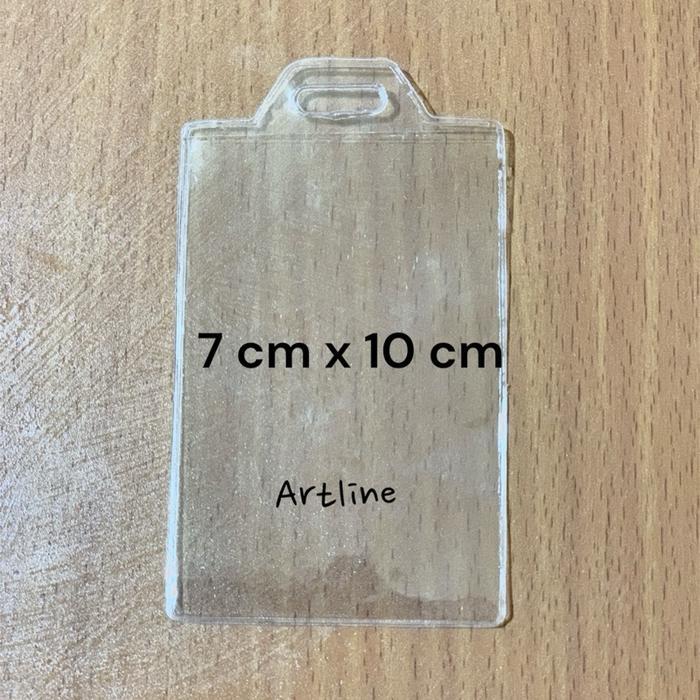 Kantong Plastik Mika Cover Nametag Panitia / Id Card Uk. 7 X 10 Cm
