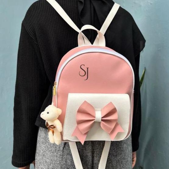 Elizabeth - Tas Ransel Kombinasi Serbaguna / Tas Gendong Kulit Sintetis Multifungsi Wanita Free