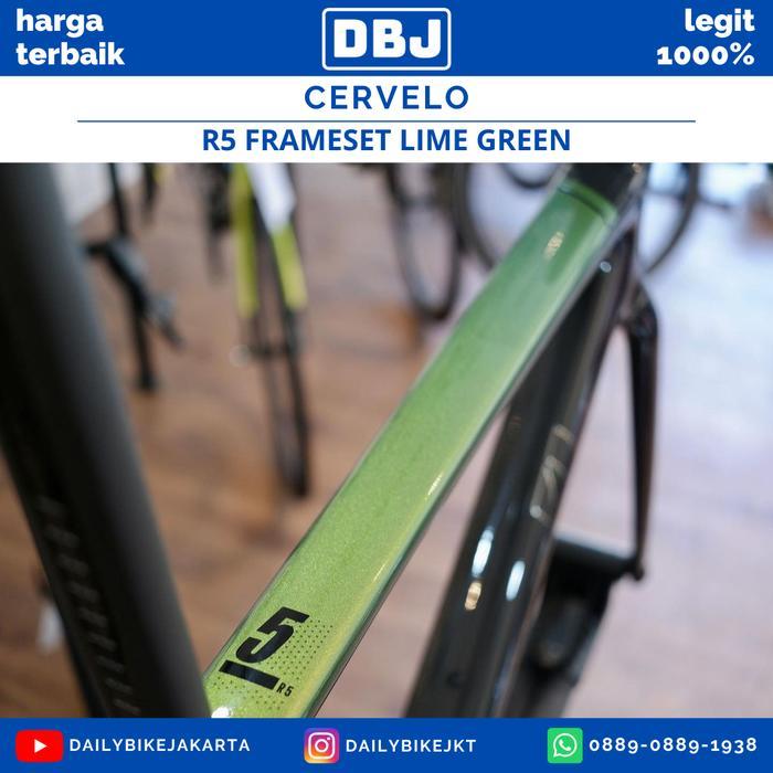 Frameset Sepeda Roadbike Cervelo R5 Lime Green Carbon Uci Approved