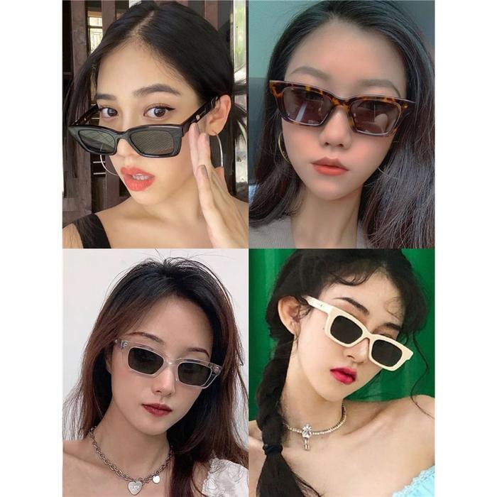 Yarra Kacamata Hitam Pria Wanita Dewasa Sunglasses Eyewear Putih Silver Korea Style Lensa Kotak