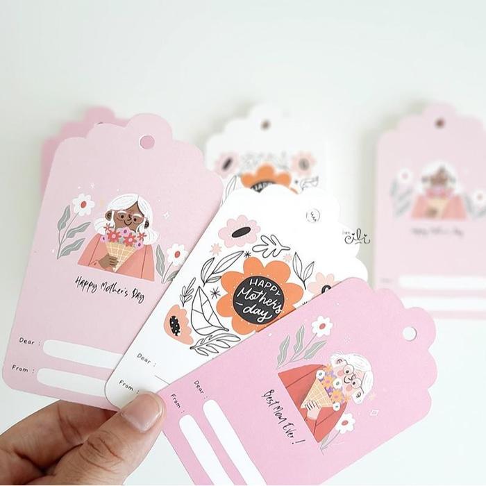 (HT-MOTHERS02) tag hari ibu mothers day untuk mama (ADA LOBANG)