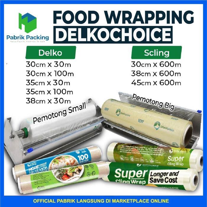 maniz PLASTIK WRAPPING MAKANAN CLING WRAP DELKO DELKO CLING PREMIUM TERMURAH