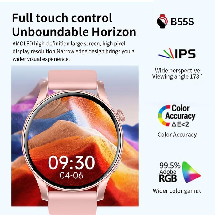 Exclusive Live BroadcastSkmei B55S Layar Aod Smartwatch Heart Monitoring Smartwatch Sports Jam