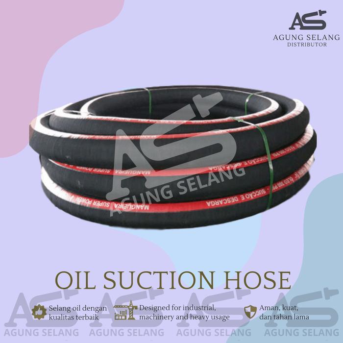 Terbagus Selang Karet Hitam 2 1/2" Inch Selang Angin Oil Suction Delivery 2.5" Terlaris