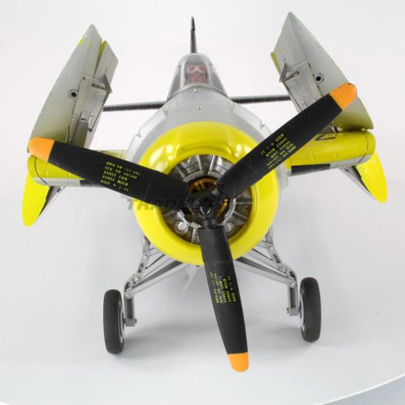 LX/Lanxiang/Sky Flight Hobby F4F Yellow Wildcat Propeller Warbird Airplane ARF/PNP