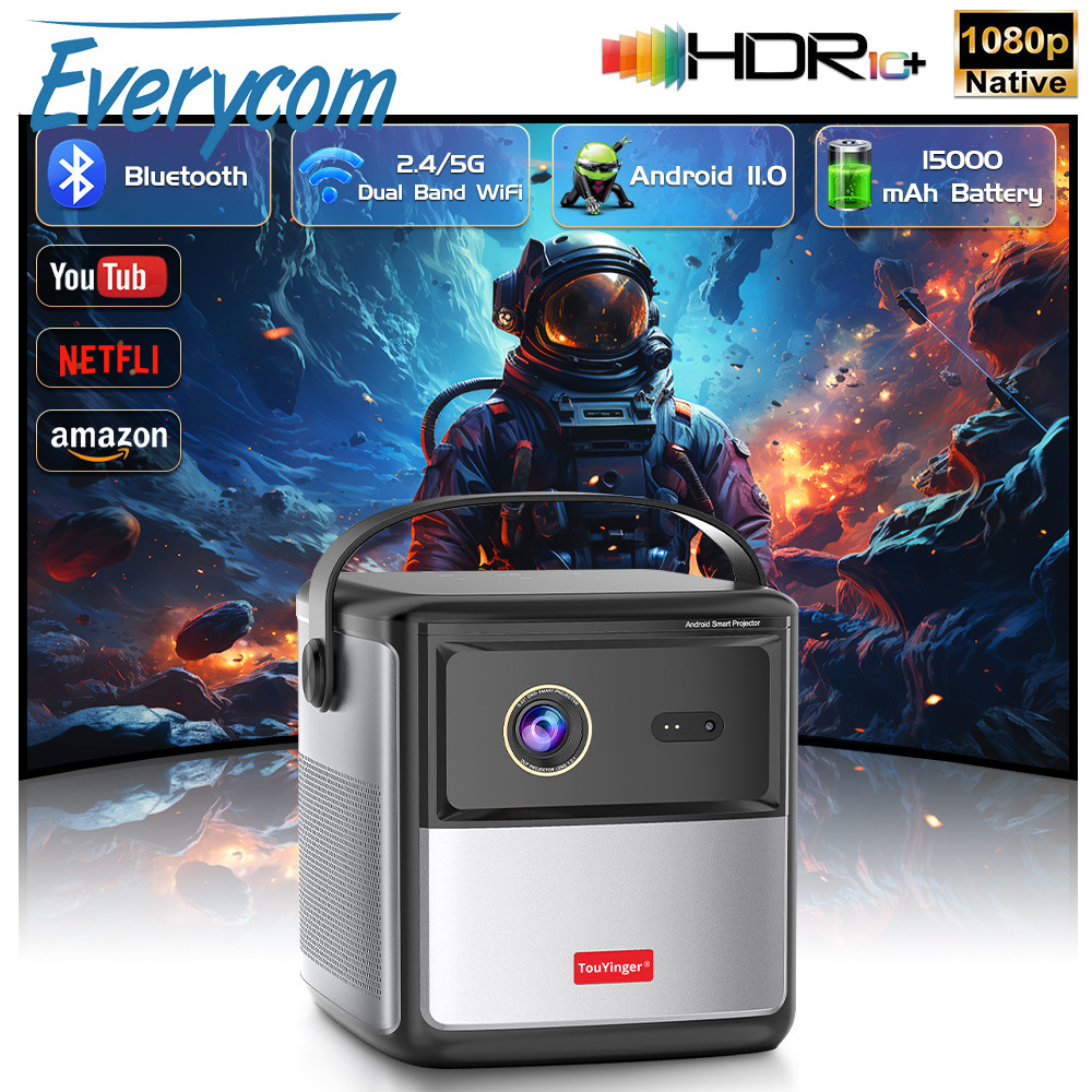 TouYinger G5 Projector Portable 4K 1080P Home Theater Beam Full HD Projetor Android DLP Beamer 3D