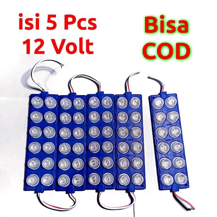 5 PCS LAMPU LED 12 MATA 12 VOLT LAMPU KOLONG MOTOR MOBIL 12 VOLT