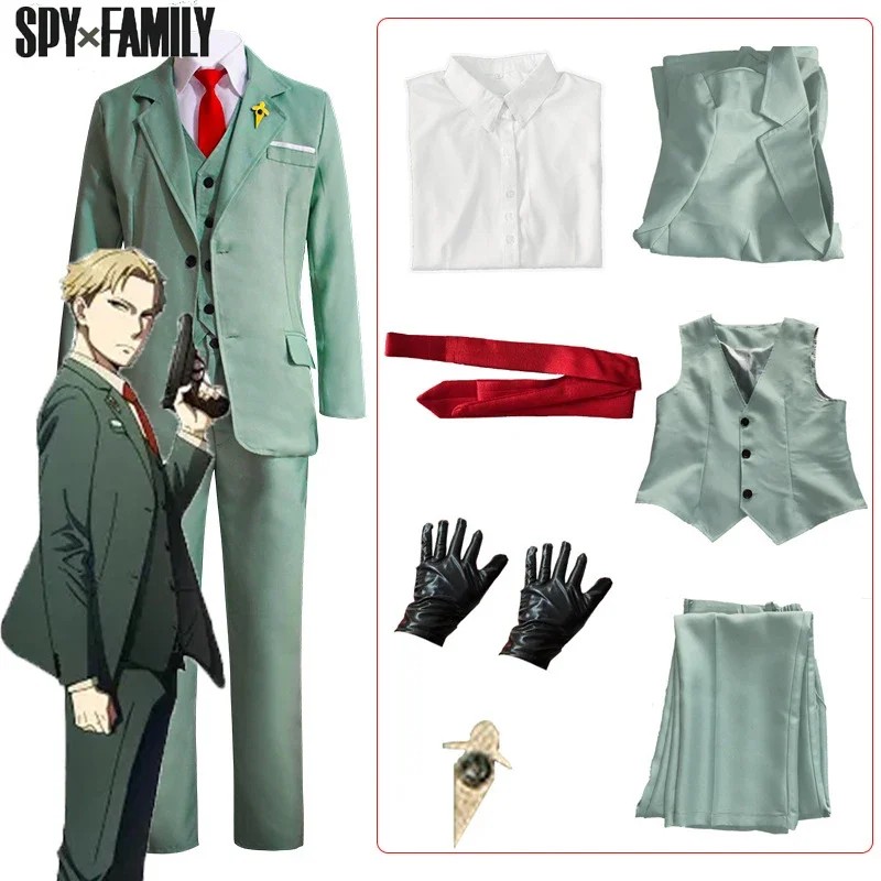 Loid Forger Cosplay Anime Spy X Family Loid Forger Cosplay Costume Twilight Suit Wig Full Sets