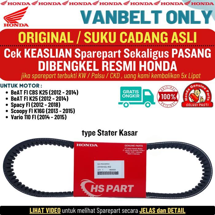 Vanbelt Beat Fi Original Honda , Vanbelt Scoopy Fi Original , Vanbelt Honda Spacy Fi Original ,