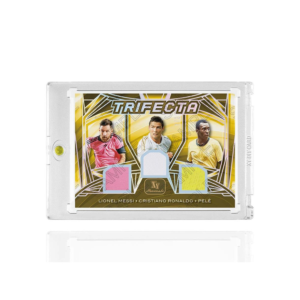 PANINI DIY homemade Messi Neymar Jamal Bellingham Haaland Autographed Colorful collectible card