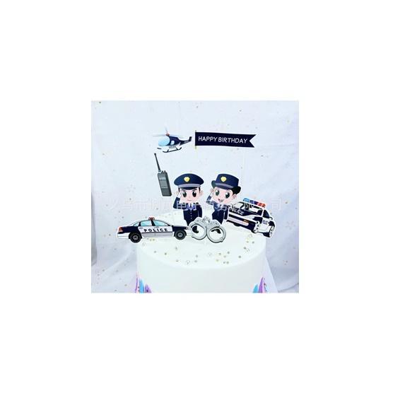 Cake Topper Karakter Polisi