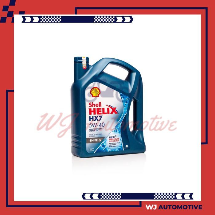 Shell Hx7 5W40 4 Liter Oli Mobil Bensin Shell Hx 7 5W 40 4Liter Terpercaya