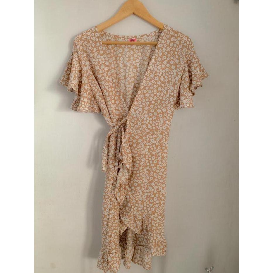 Kimono Dress Wanita // Rayon // Gaun Casual Panjang