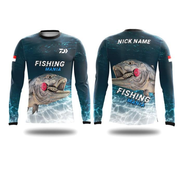 TERLARIS Kaos Jersey Mancing Mania Baramundi Sport Fishing Custom Print MSA272 READY STOCK