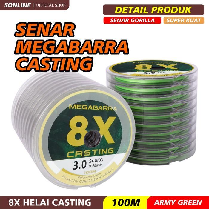 Josh Pancing - Tali Pancing Pe Megabarra 8X 100M 8 Helai Warna Colorfull Alat Ikan Joran