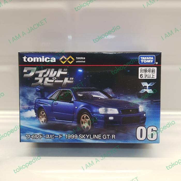 TOMICA UNLIMITED NISSAN SKYLINE R34 GT-R FAST AND FURIOUS F&F BIRU