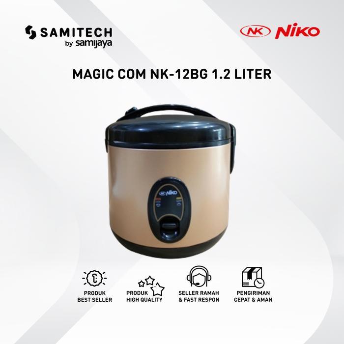 "New" MAGIC COM RICE COOKER NIKO NK-12 BG NK-12BG NK-12WS 1.2 LITER Listrik