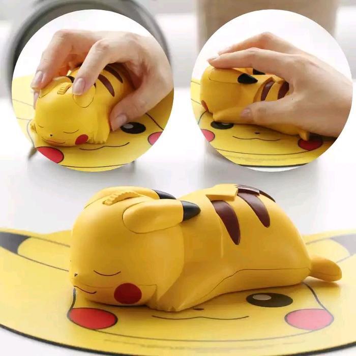 Ready Stok Mouse Pikachu Pokemon Impor Tanpa Mousepad