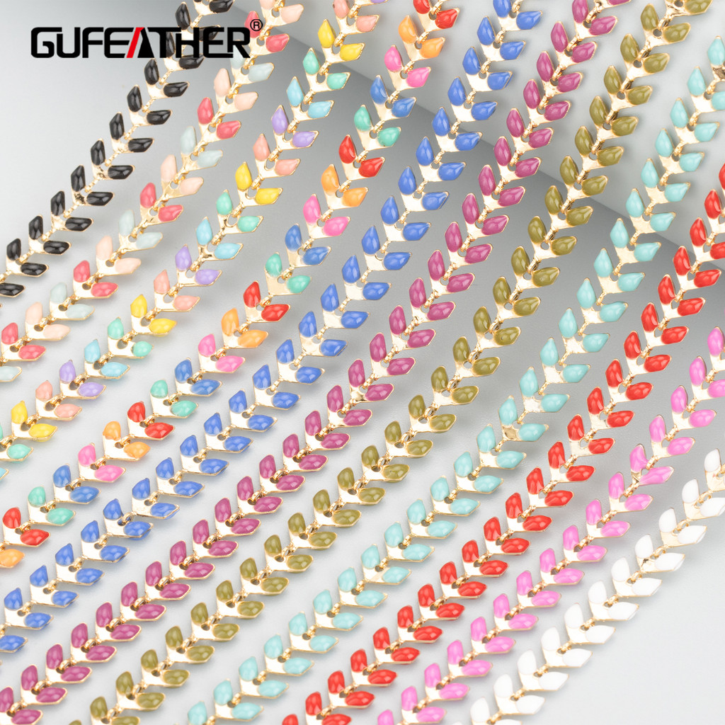 GUFEATHER C48,jewelry accessories,diy chain,pass REACH,nickel free,18k gold plated,copper,diy
