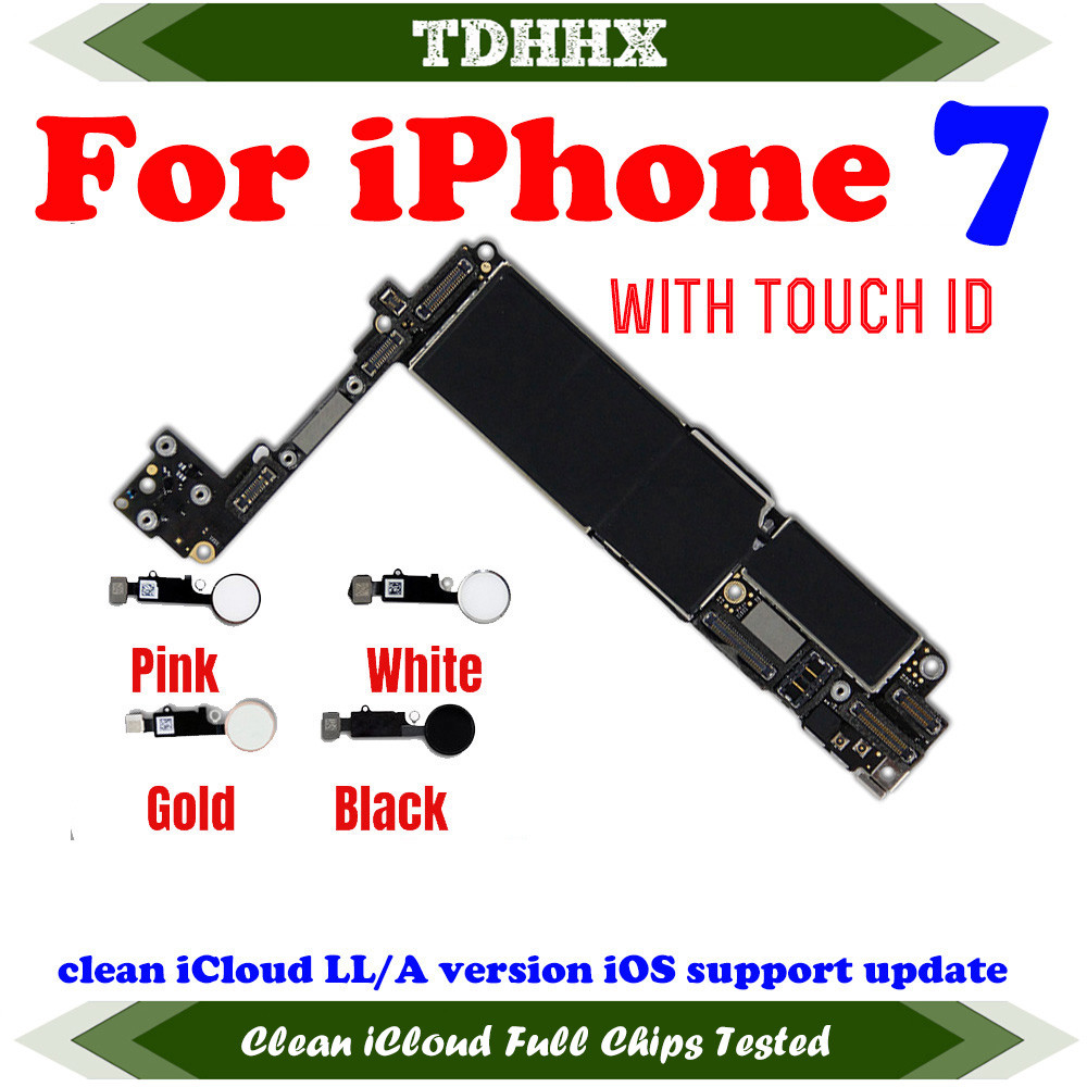 Main Logic Board Clean Icloud For 7 4.7" 32Gb 128Gb 256G Clean No Icloud Motherboard Ios System 4G