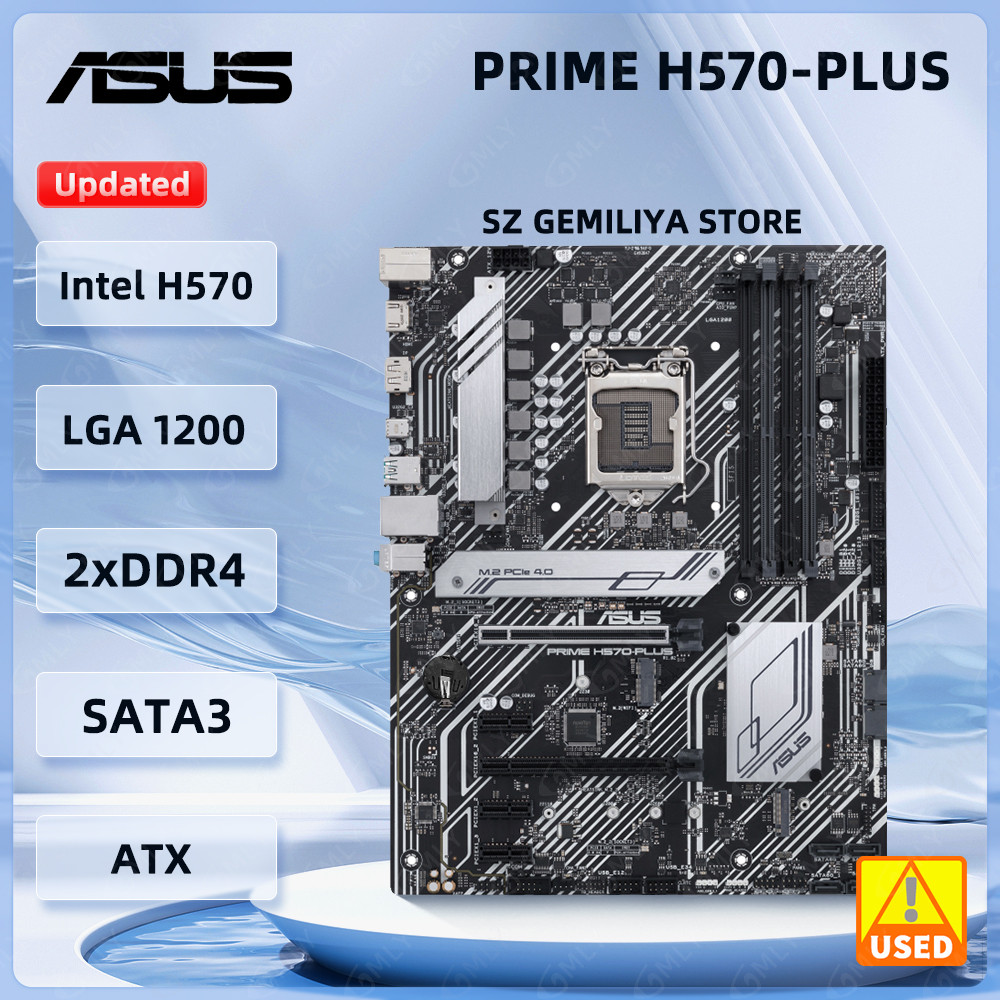 Asus Prime H570-Plus Motherboard Intel H570 Lga 1200 Support I9-11900F I5-11400F I3-10100F I3-10105