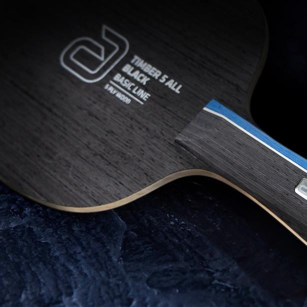 READY KAYU BET TENIS MEJA ANDRO TIMBER 5 ALL BLACK ORIGINAL