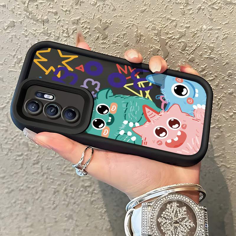 Casing Hp Untuk OPPO Reno 6 Case komik Unicorn berbulu Kasing Premium Silicone Full Cover Softcase K