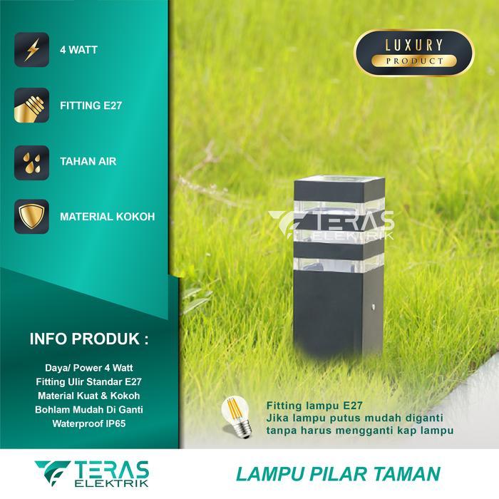 LAMPU PILAR TAMAN OUTDOOR LAMPU TIANG PAGAR TERAS