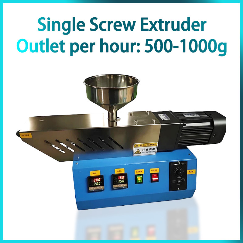 New Desktop Single Screw Extruder Lab Mini Plastic Extrusion Machine for 3D Printing Material Rubber